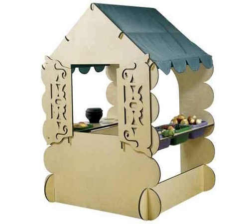 Домик "Ярмарка", 110*100*140 см. Материал: фанера
