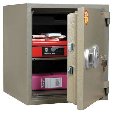 Сейф огнестойкий VALBERG "FRS-51 KL", 490х430х430 мм, 50 кг, 2 ключевых замка, крепление к полу