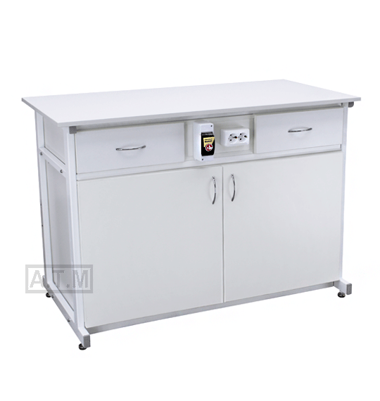 Стол для приборов СДПЛ-140, 1200х600х850 мм, столешница - ЛДСП, химостойкий пластик