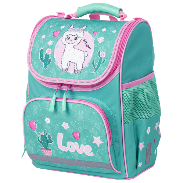 Ранец ПИФАГОР BASIC, с эргономичной спинкой, Baby lama, 35х28х18 см, 229934 Ранец ПИФАГОР BASIC, с эргономичной спинкой, Baby lama, 35х28х18 см, 229934