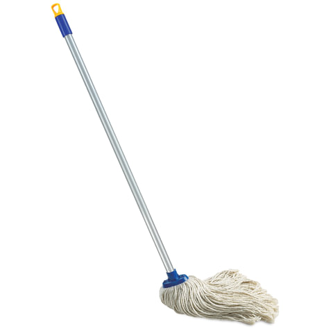 Швабра ЛАЙМА "Дом и офис" ручка 120см, насадка МОП хлопок, длина ворса 26см, 165г, 601470