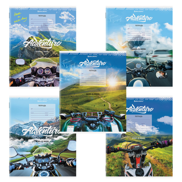 Тетрадь 12л. BRAUBERG, линия, обложка картон, "ПУТЕШЕСТВИЕ"