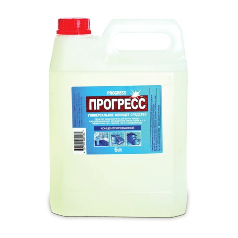 Средство моющее универсальное ПРОГРЕСС, 5л канистра, ш/к 10452