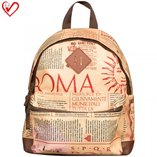 Рюкзак Berlingo Nice "Newspaper style" 33*28*14см, 1 отд, 1 карман, уплотненная спинка RU038098