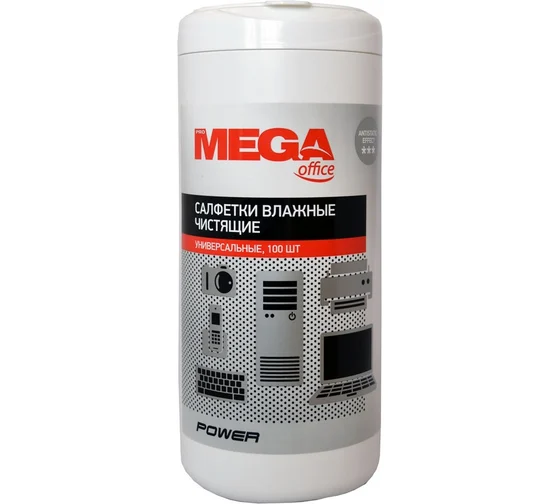 Салфетки влажные Attache Selection Power универсальные (100 штук в тубе)