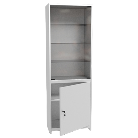 Шкаф металлический медицинский одностворчатый ШМС-1 Шкаф металлический медицинский одностворчатый ШМС-1