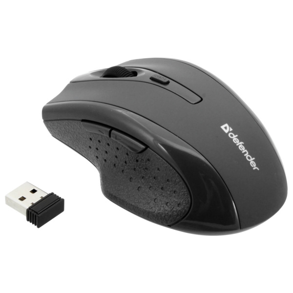 Мышь беспроводная DEFENDER Accura MM-365, 5 кнопок + 1 колесо-кнопка, оптическая, черная, 52365 Мышь беспроводная DEFENDER Accura MM-365, 5 кнопок + 1 колесо-кнопка, оптическая, черная, 52365