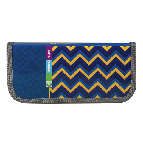 Пенал 1 отделение для начальной школы, мальчик, Зигзаг, 19*9 см, ПН-0161