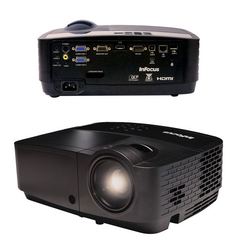 Проектор INFOCUS IN124STa, DLP, 1024×768, 4:3, 3300 лм, 15000:1, короткофокусный, 2,72 кг