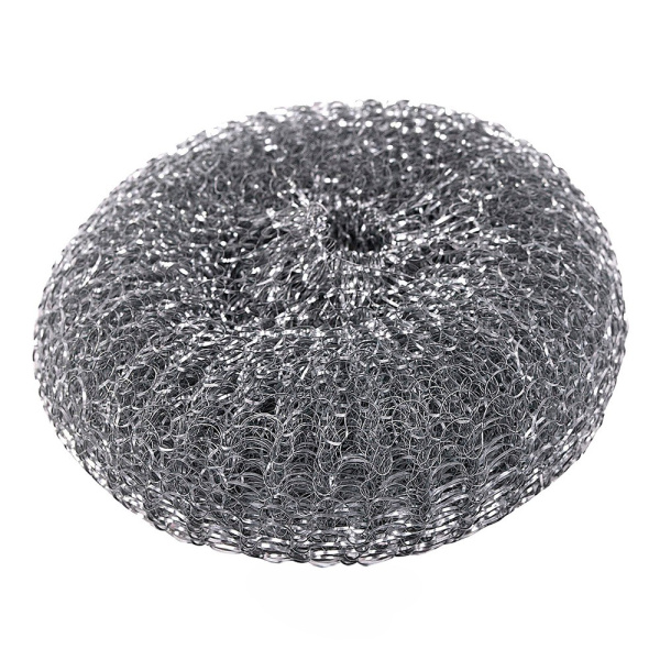 Губка (мочалка) для посуды металлическая, спиральная, 30г, ТЕХТОР