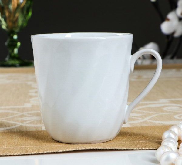 Кружка "Волна" белая, 0,25 л