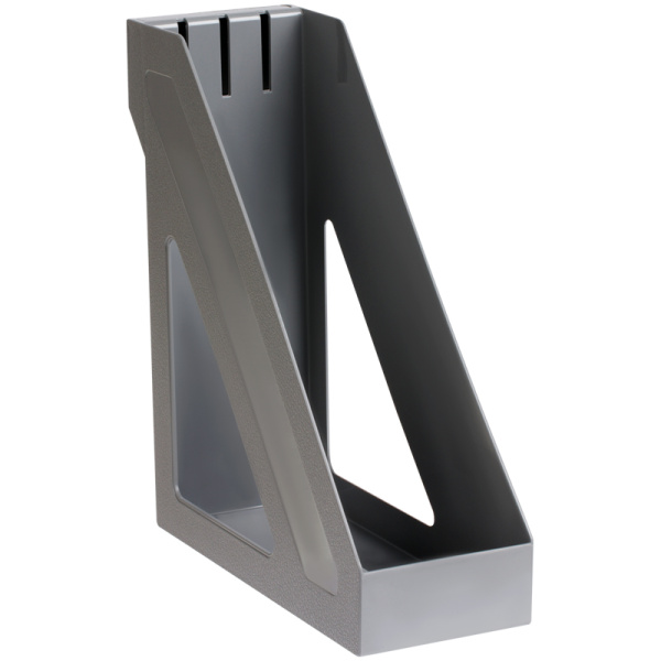 Лоток для бумаг вертикальный СТАММ "Базис", серый, ширина 100мм.ЛТВ-30854 Лоток для бумаг вертикальный СТАММ "Базис", серый, ширина 100мм.ЛТВ-30854