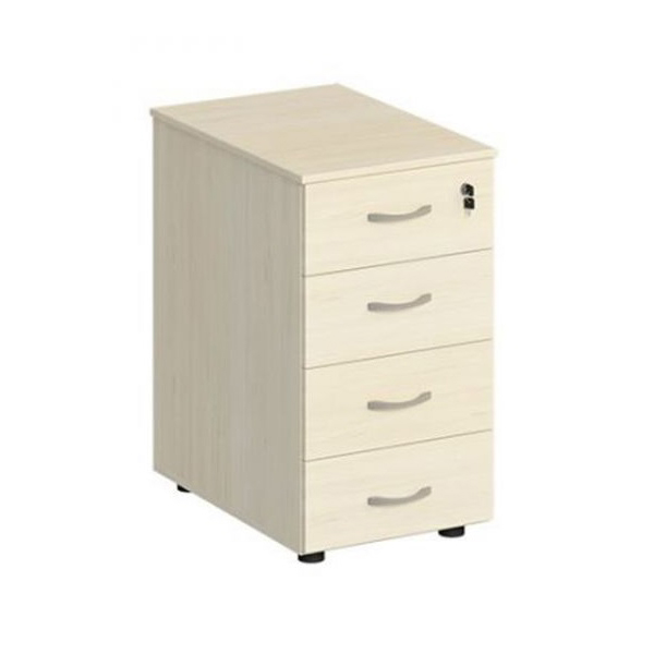 Тумба приставная 4-х ящичная с замком 40x45x75 К 311 дуб шамони Комфорт