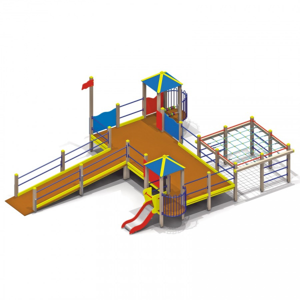 Детский игровой комплекс (4-10 лет) 9209х6320 мм, Н=3100 мм, Н площадки=600 мм