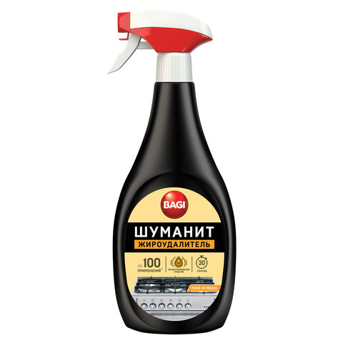 Средство для чистки плит, духовок, грилей от жира/нагара BAGI ШУМАНИТ 400мл, распылитель, K-208559-