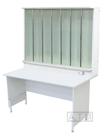 Стол для титрования СДТЛ-118, 1500х700х850 (1800) мм, столешница - ЛДСП, химостойкий пластик