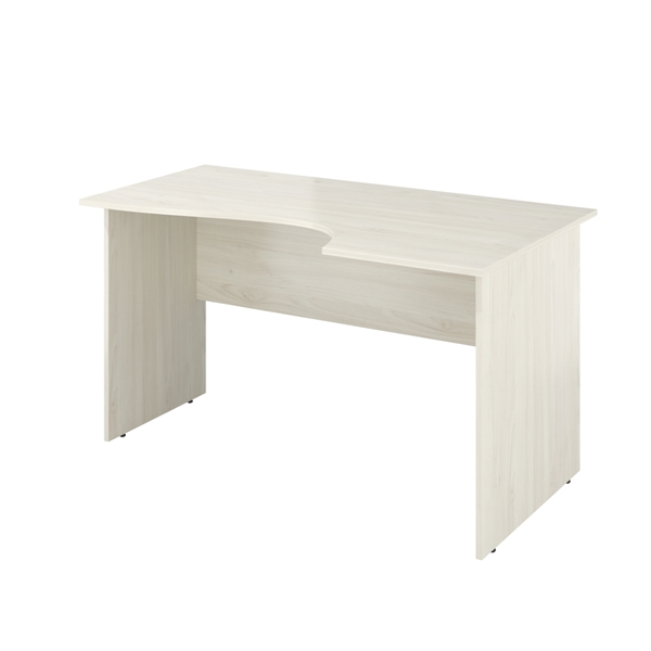 Стол криволинейный правый 1380х800/650х750 (Скандинавское дерево) Канцлер