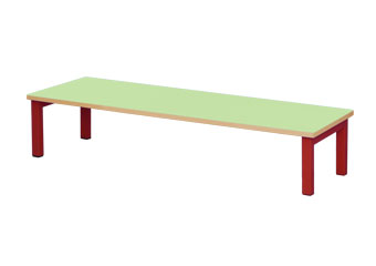Лавка для шкафа 3-местного (900х300х200мм) (клен, м/к красный), М740.3
