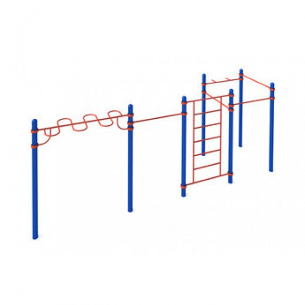 Рукоход-змейка, шведская стенка
