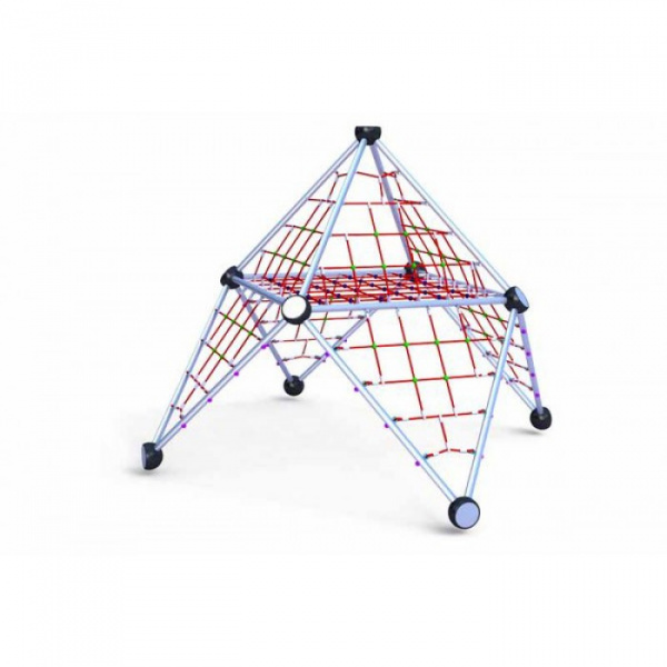 Фигура для лазания "Галактика", 6-12 лет, металлические элементы,сетка, общая высота 2800мм