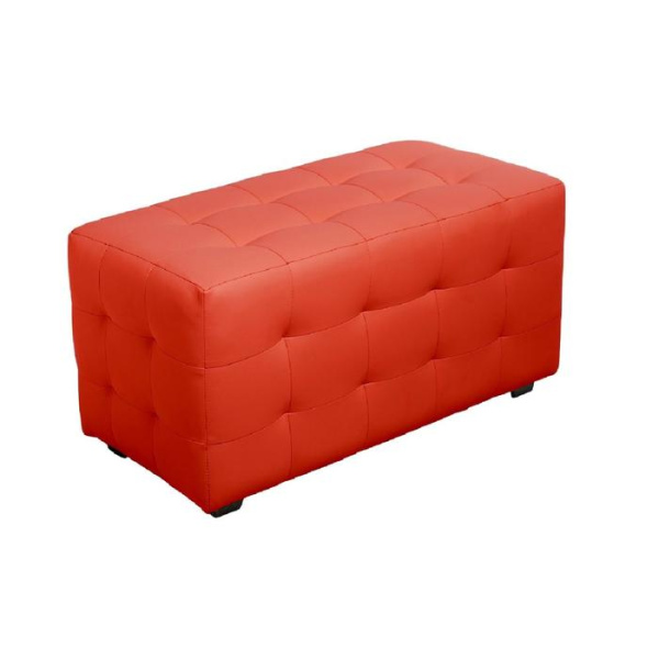 Пуф в прихожую «Терра», 800×400×420 мм, цвет красный