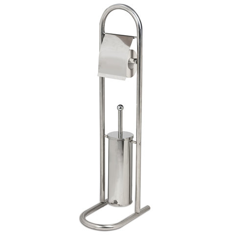 Держатель для туалетной бумаги и ерш ЛАЙМА, НАПОЛЬНЫЙ, нержавеющая сталь, зеркальный, 601619 Держатель для туалетной бумаги и ерш ЛАЙМА, НАПОЛЬНЫЙ, нержавеющая сталь, зеркальный, 601619