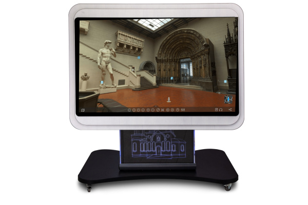 Интерактивный мультимедийный сенсорный поворотный стол «Laser NFI museum 43»