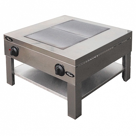 Плита электрическая 2-х конфорочная без жарочного шкафа Ф1пэ/ 24043 (750х750х500мм, плита-тумба, 2 к