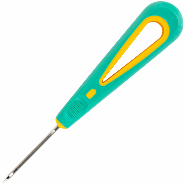 Шило канцелярское STAFF, С УШКОМ, 145 мм, d=3 мм, прорезиненная ручка