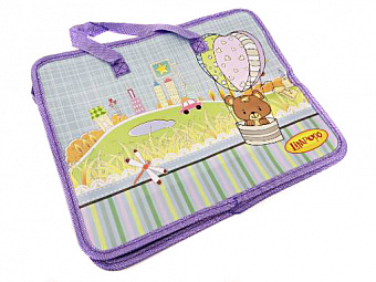 Папка школьная с ручками, А4, ТМ "Лимпопо" "Мишка", арт. LP0101