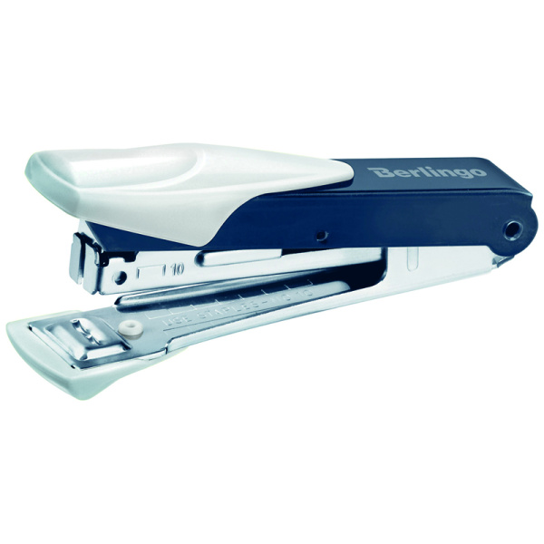Степлер №10 Berlingo "Power TX" до 20л., металлический корпус, белый KSn_20410