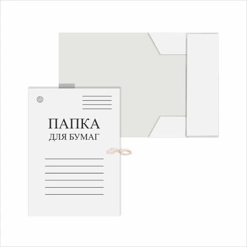 Папка для бумаг с завязками DOLCE COSTO, картонная 440 г/м2, немелованная