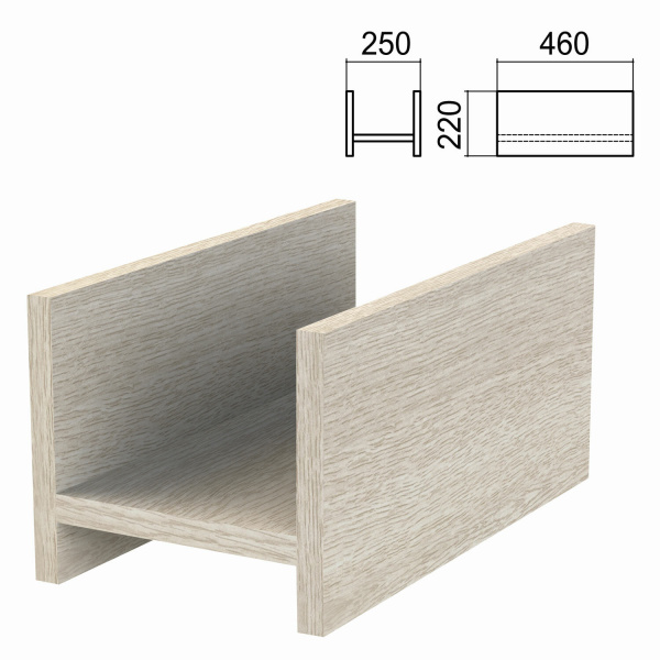Подставка под системный блок "Арго", 250х460х220 мм, ясень шимо Подставка под системный блок "Арго", 250х460х220 мм, ясень шимо