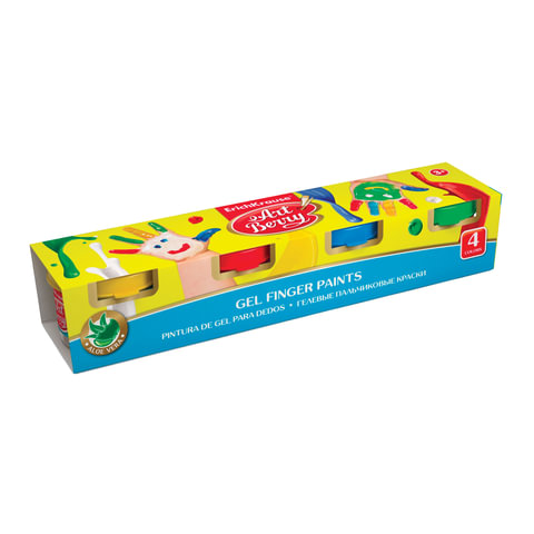 Краски пальчиковые ERICH KRAUSE Artberry, 4цв., 140мл, на водной основе, карт. рукав, 34817 Краски пальчиковые ERICH KRAUSE Artberry, 4цв., 140мл, на водной основе, карт. рукав, 34817