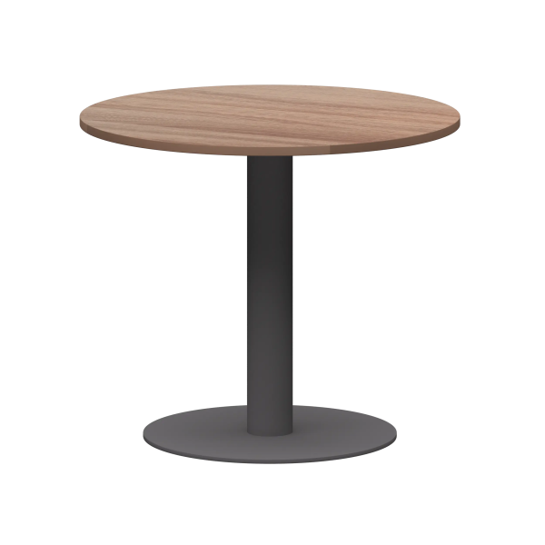 Стол круглый АМ-Д90 темный шимо/антрацит