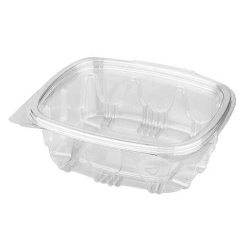 Одноразовый контейнер прямоугольный, 500 мл, с крышкой