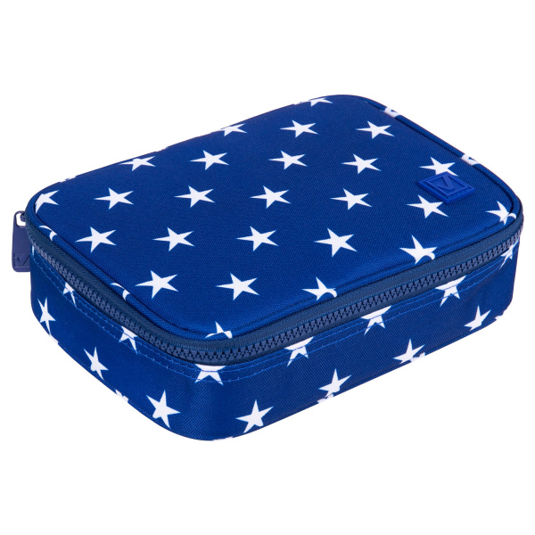 Пенал-косметичка BRAUBERG, 1 отделение, 1 откидная планка, ткань, 21x15x6см, Stars, 270707