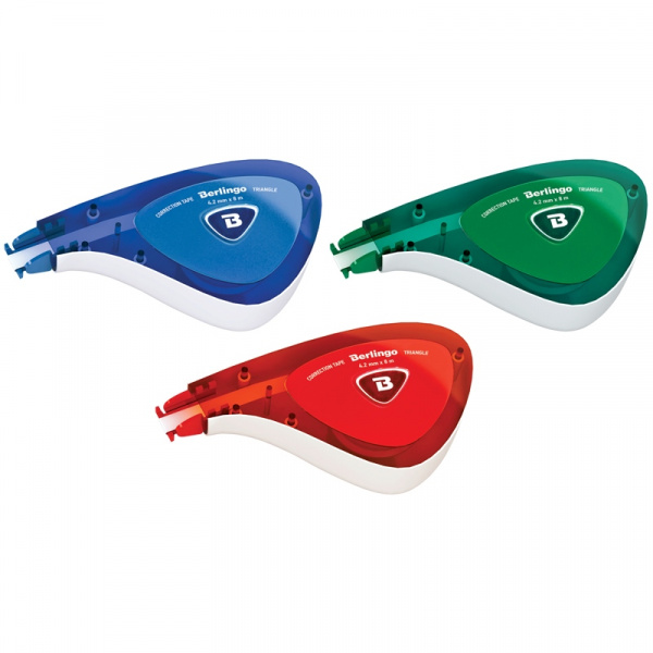Корректирующая лента Berlingo "Triangle", 4,2мм*8м, блистер, европодвес