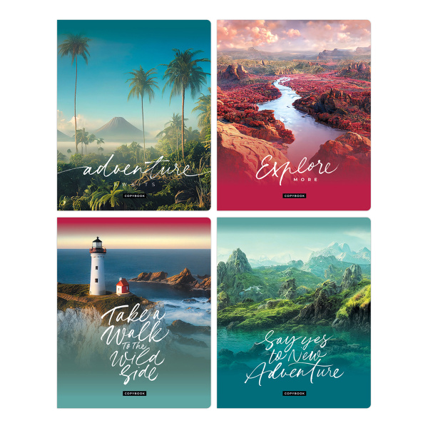 Тетрадь 48л. клетка BG "Жажда странствий", эконом Т5ск48 11035										