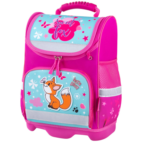 Ранец ЮНЛАНДИЯ WISE, 1 отделение, 3 кармана, устойчивое дно, Lovely fox, 37x29х15 см, 271396 Ранец ЮНЛАНДИЯ WISE, 1 отделение, 3 кармана, устойчивое дно, Lovely fox, 37x29х15 см, 271396