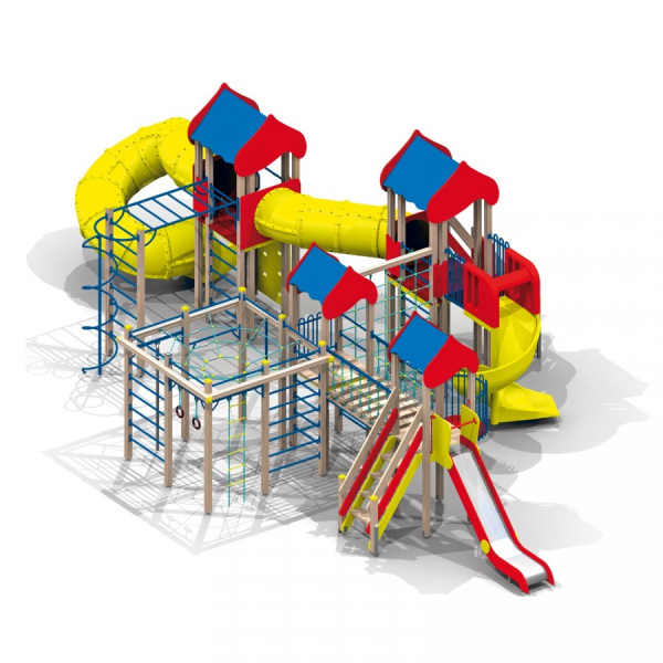 ДИК, Н г.=1,5 (нерж.) , Н г.=2,0 (пласт.) (6-12 лет) 12840х7750 мм, Н=3985 мм, Н площадки=1550 мм и 