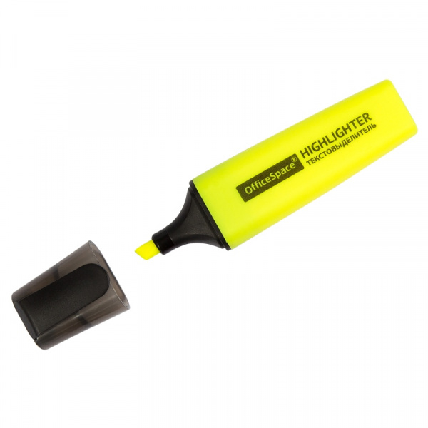 Текстовыделитель OfficeSpace желтый, 1-5мм Текстовыделитель OfficeSpace желтый, 1-5мм