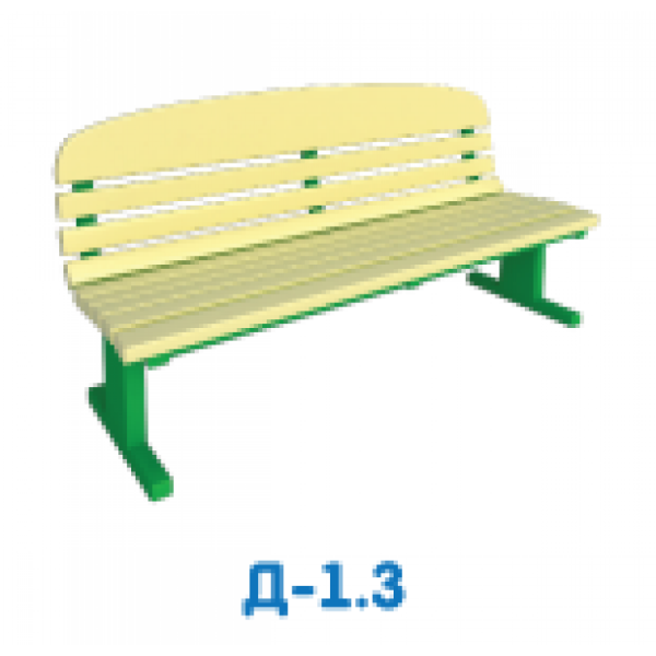 Диван парковый, древесина хвойных пород