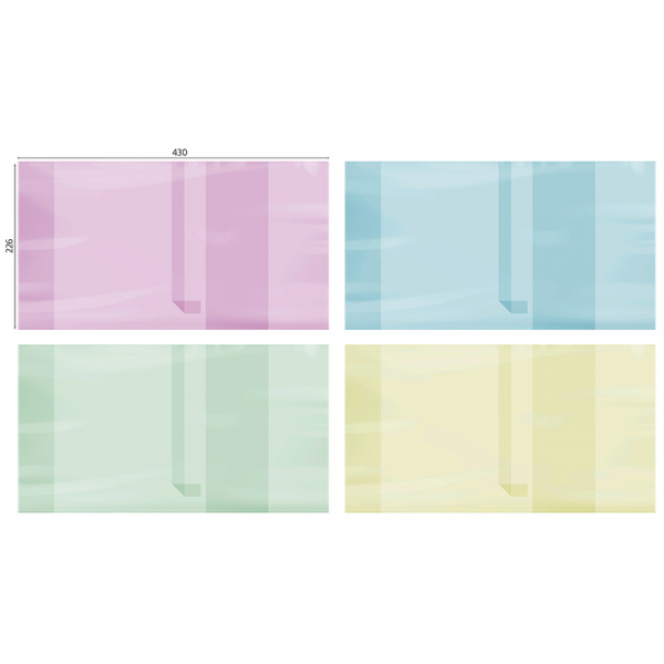 Обложка 226*430 для дневников тв. перепл. и учебников, универс., цвет., с закл., ArtSpace, ПЭ 200мкм