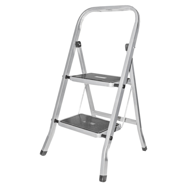 Стремянка стальная КЛАСС ПЛЮС, 2 ШИРОКИЕ СТУПЕНИ 20х30 см, верхняя площадка 45 см, до 120 кг, 123302 Стремянка стальная КЛАСС ПЛЮС, 2 ШИРОКИЕ СТУПЕНИ 20х30 см, верхняя площадка 45 см, до 120 кг, 123302
