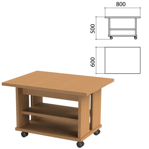 Стол журнальный "Этюд", 800х600х500 мм, бук бавария 400041-55