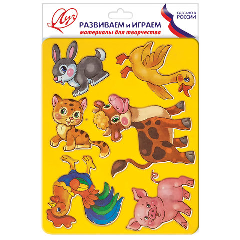 Трафарет-раскраска ЛУЧ "Веселое подворье", 10С568-08