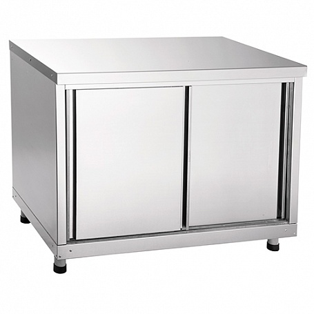 Стол-тумба с распашными дверцами СТ-2/1200 (1200х600х870 мм, б/борта, 3 ящика)