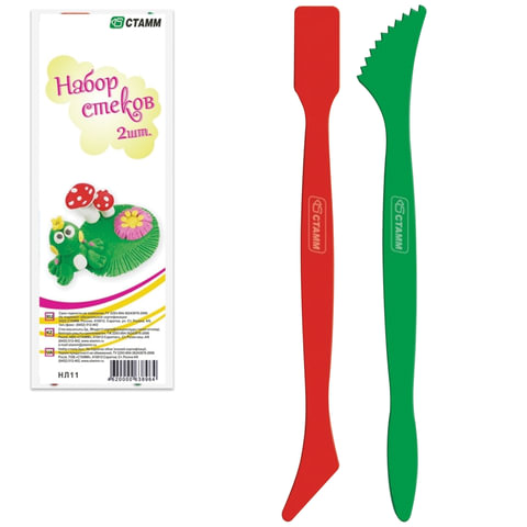 Стеки для лепки СТАММ, НАБОР 2 шт., НЛ11