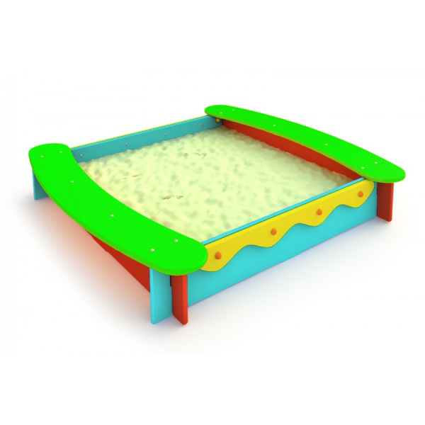 Песочница "Волна" 1700 x 1600 x 280 мм